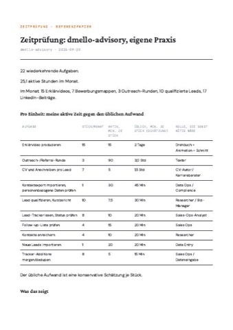 Erste Seite des Referenzpapiers